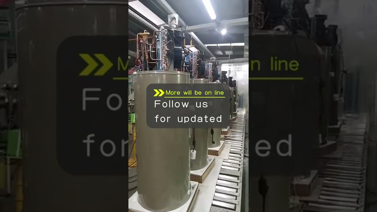 All in one heat pump water heater production line.
