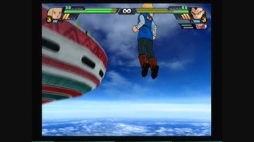 DRAGON BALL Z: Budokai Tenkaichi 3 - Android #18 v.s. Super Saiyan 4 Vegeta and Vegeta (Scouter)