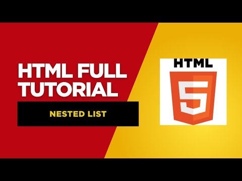 Nested List In HTML Explained With Examples | Day - 3 | HTML Tutorial For Beginner |