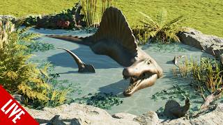 🔲 Building Dino Statue Dioramas for Mesozoic Mountain | Jurassic World Evolution 3