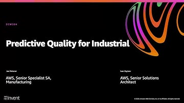 AWS re:Invent 2020: Predictive quality for industrial companies