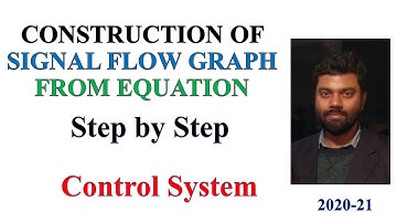 5 Construction of Signal Flow Graph from Equation | Control System