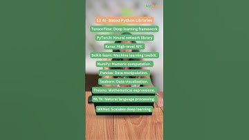 10 AI- Based Python Libraries
