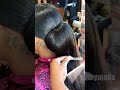 Elegant bun using braiding hair