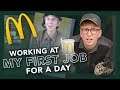 working a day at my first job (McDonalds)