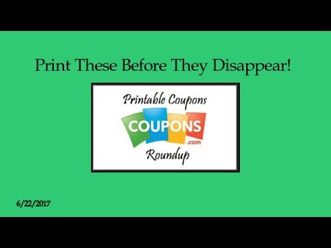 Coupons.com Printables   PRINT NOW before they’re gone! 6/22/2017