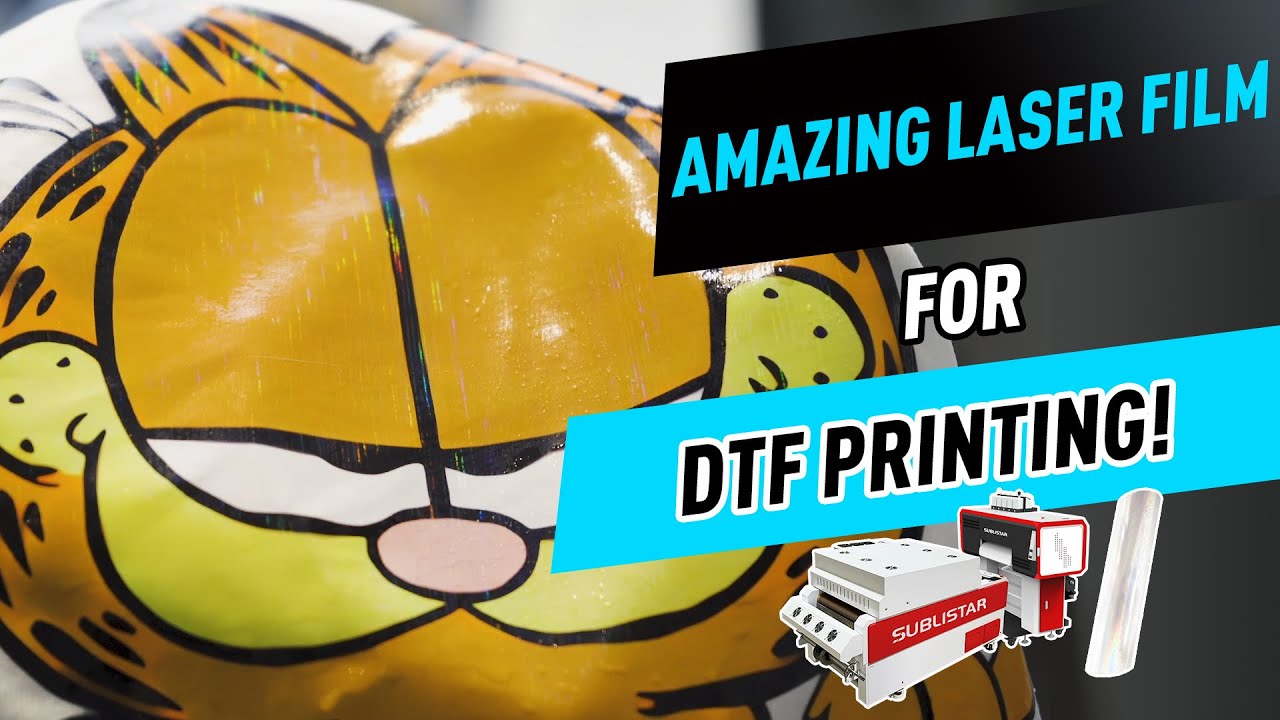 SUBLIMATION ON COTTON WITH DTF ADHESIVE POWDER & DTF FILM