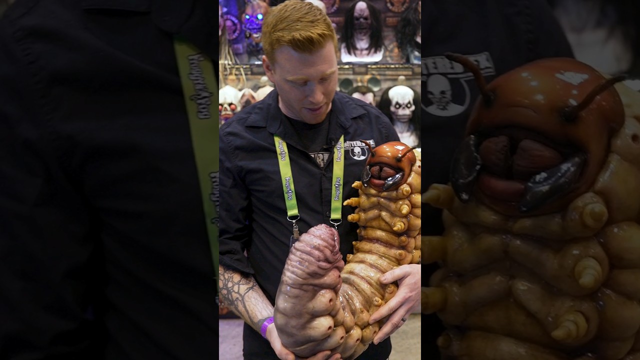 GIANT GRUB 😱 Silicone Grub prop from Shattered FX #halloween #creepy #bug
