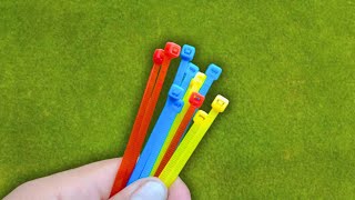 10 Amazing Tricks with Cable Ties that EVERYONE should know !