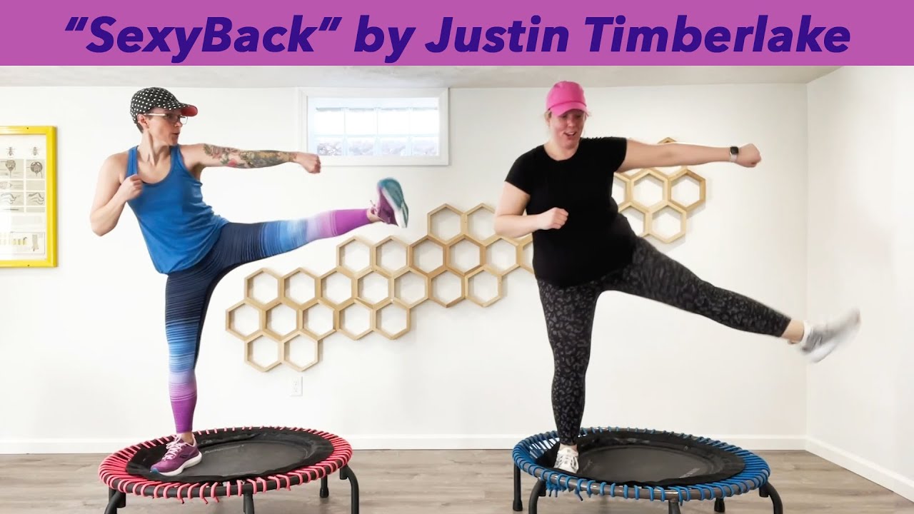 FUN Rebounder Workout Routine "SexyBack" Justin Timberlake Advanced