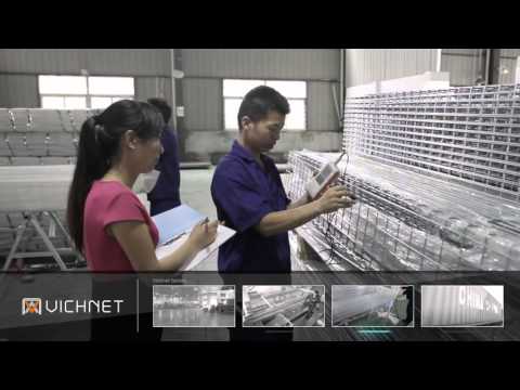 Vichnet cable tray /cable basket tray/ wire mesh cable tray/cable ladder install method