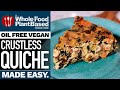 GARDEN VEGETABLE CRUSTLESS VEGAN QUICHE ❤️ Rich & hearty recipe to warm your belly