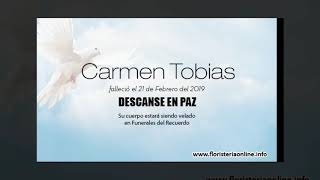 Obituario Carmen Tobias que ha fallecido