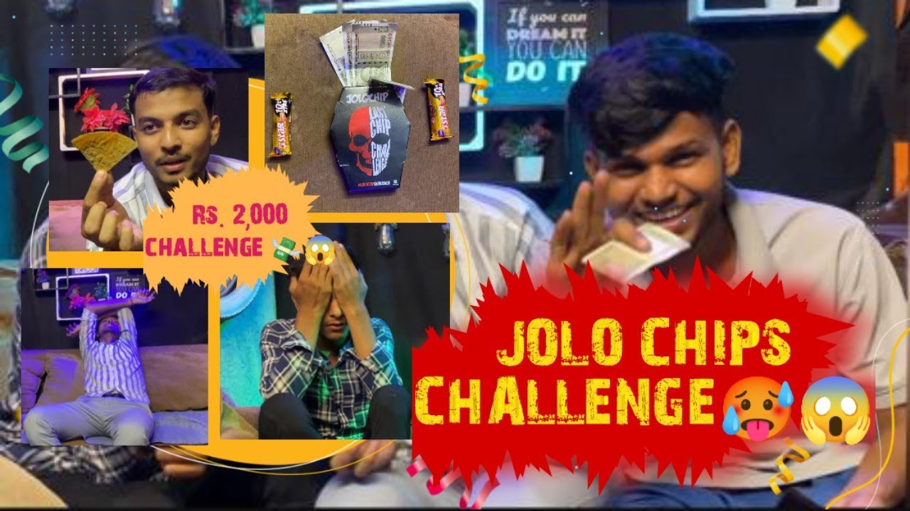 JOLO CHIPS CHALLENGE 🔥🥵 !! जान जाते जाते बची😨 !! Rs.2,000 challenge😱 !!