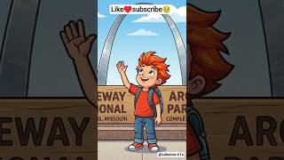 😍"Come with me on a short adventure across America’s most iconic landmarks!"♥️#shorts