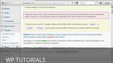 Video 60   How to Install and Configure W3 Total Cache Plugin