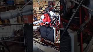 627 big Block Chevy motor on airboat cold start