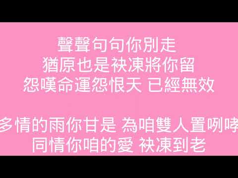 翻唱 孫淑媚 心愛的別走 男女合唱