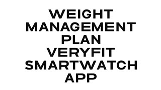 Smartwatch Weight Management Program VeryFit App screenshot 3
