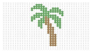 Hama Bead Palm Tree (Pirate Series #3)