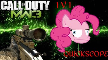 1V1 ME BRUH! MW3 Quickscope w/ Jokers_Psycho!