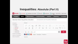 Inequalities: Absolute (Part II)