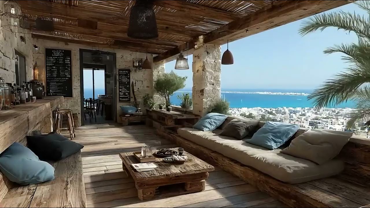 Mediterranean Coast | Rustic Terrace Vibes | Chill Terrace House Mix