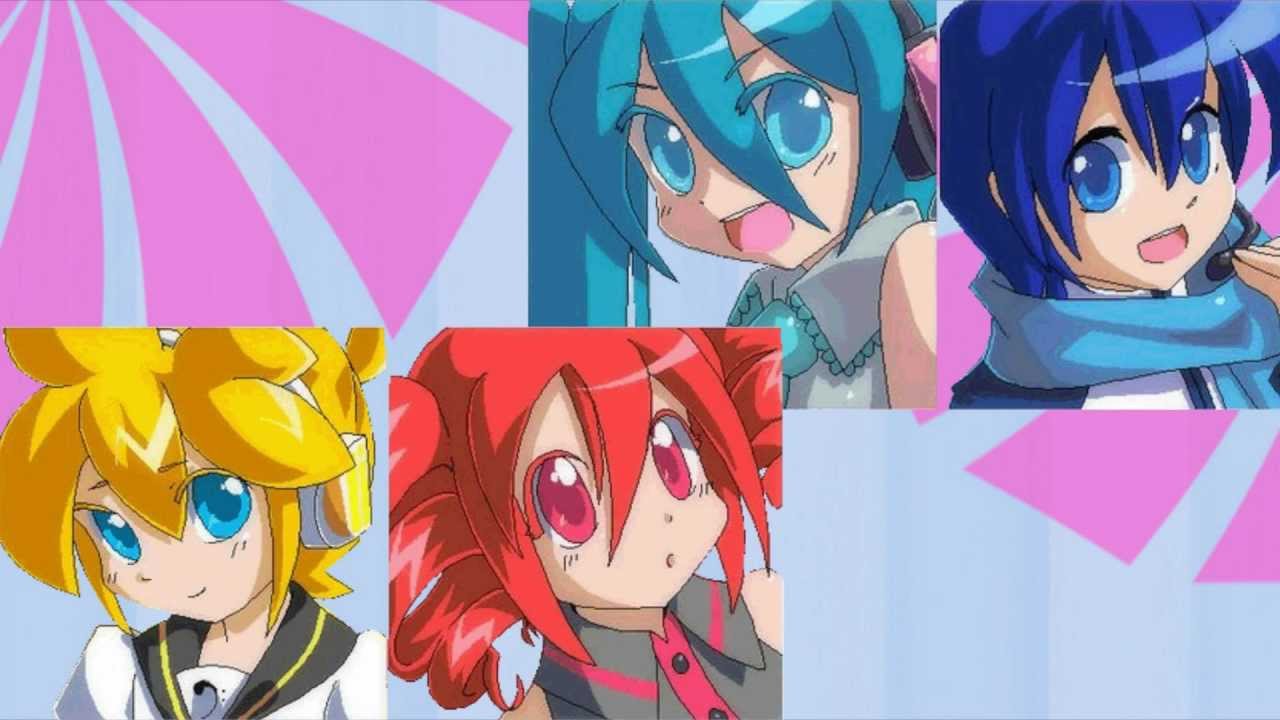.:PONPONPON ~ Miku, KAITO, Len & Teto:.｡Chorus - 3 vocaloids + 1 utau