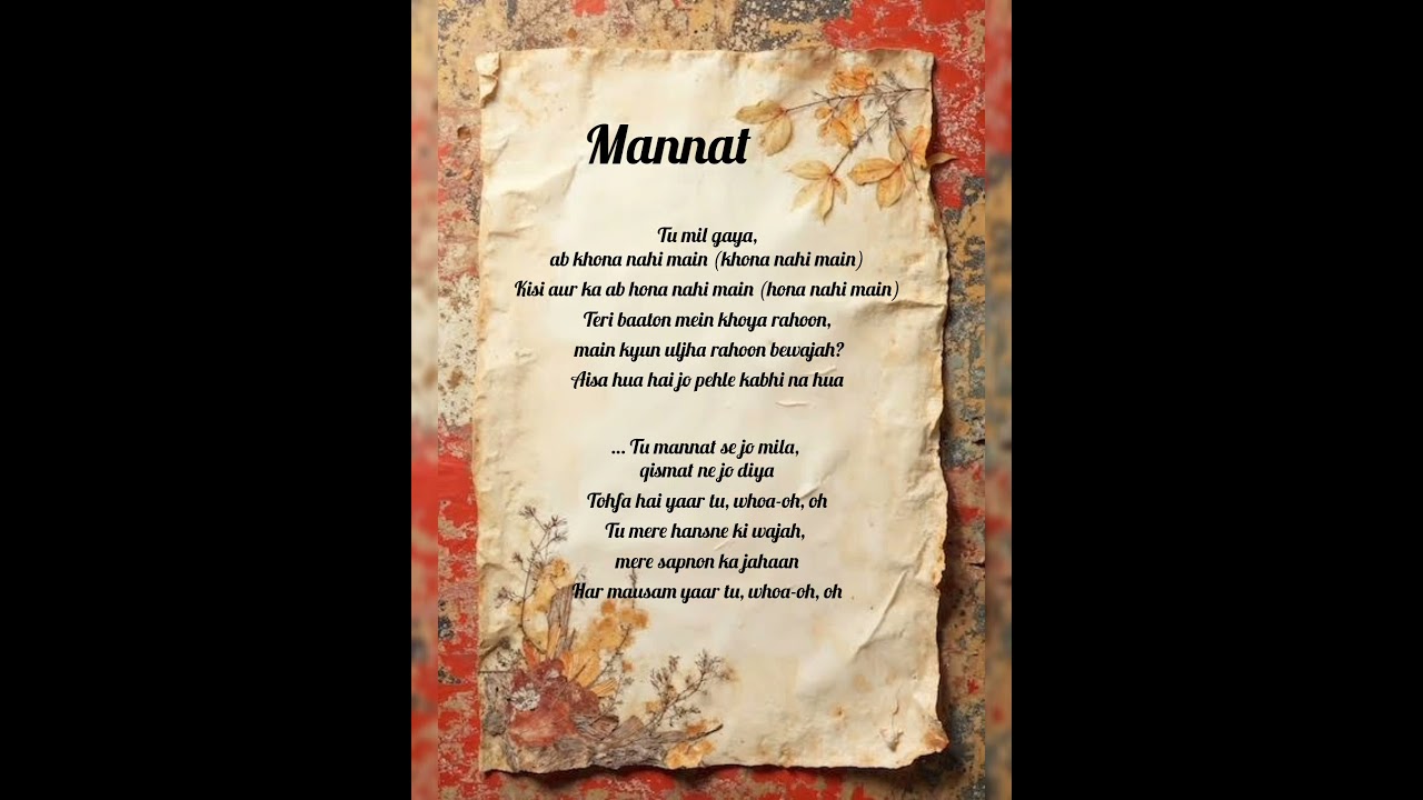 mannat lyrics