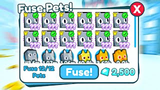 What Happens When You Fuse 12 Huge Cats In Pet Simulator X roblox