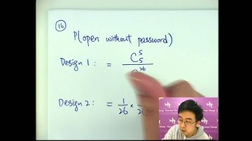 Herman Yeung Mock 模擬試題集 A - Set 5 - 33 (Permutation and Combination 排列與組合)