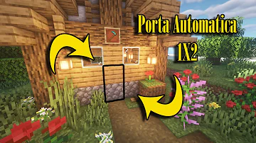 Como fazer uma porta automática no Minecraft 2x1?