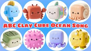 ABC Sea Animals Song 🐠 Clay Cube Ocean Creatures 🌊 Nursery Rhymes for Kids & Toddlers 🎶