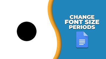 How to change font size of periods in google doc
