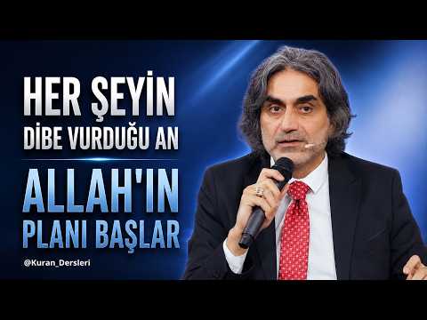 Her Şeyin Dibe Vurduǧu An, Allah'ın Planı Başlar. @ProfHalisAydemir