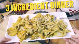 Frugal 3 Ingredient 1 Pot Dinner: Chicken, Potatoes & Orange