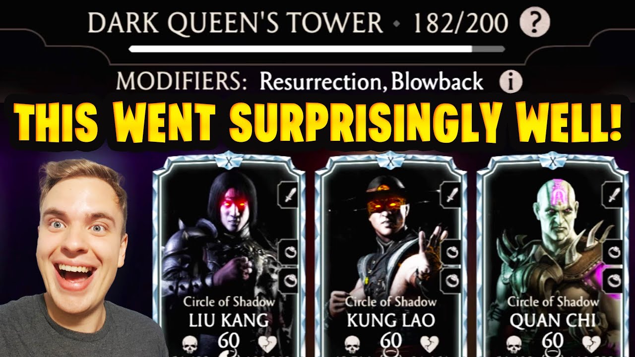 MK Mobile. Fatal Dark Queen's Tower Battles 181-183. Getting Ready for HELL with Battle 184.