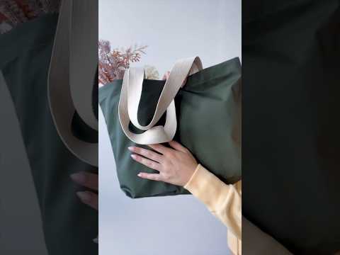 Cумка з канвасу з дном пляжна модель без друку Розмір: 46см х 31см х 13см, видео 1