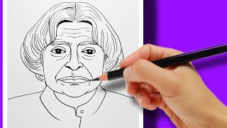 Easy Dr. APJ Abdul Kalam drawing // July 27 black day