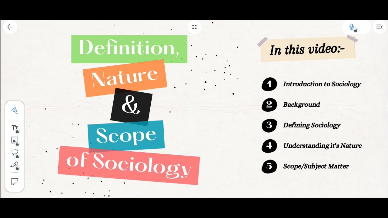 (Part 1) Definition, Nature and scope of sociology / why sociology is ...