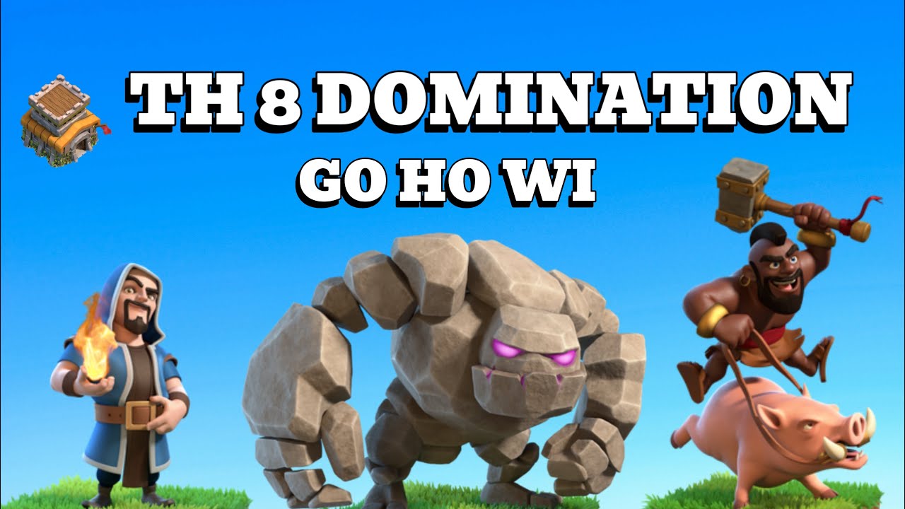 TH8 GoHoWi Attack Strategy 💥 | 3 Star Every Time! | Clash of Clans 2025