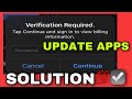 UPDATE APPS || VERIFICATION REQUIRED. Can't update apps on IPHONE/IPAD? || TechLane DIP