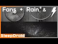 ► Soothing Fan Sounds and Night Rain and Thunder Sounds for Sleeping ~Rain Fan White Noise, Lluvia