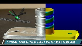Spiral cut part with Mastercam