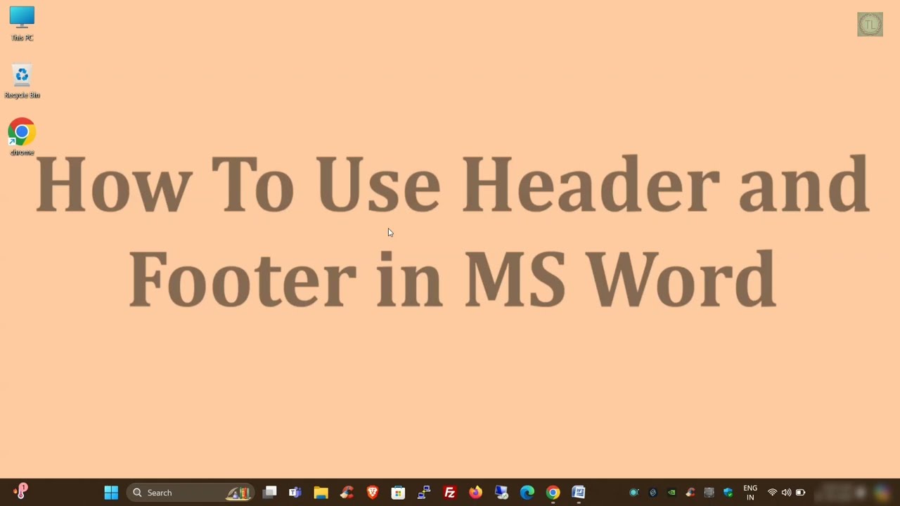 How to Set a Border of Header or Footer in MS Word | Headers and Footers - The Tech Leaf