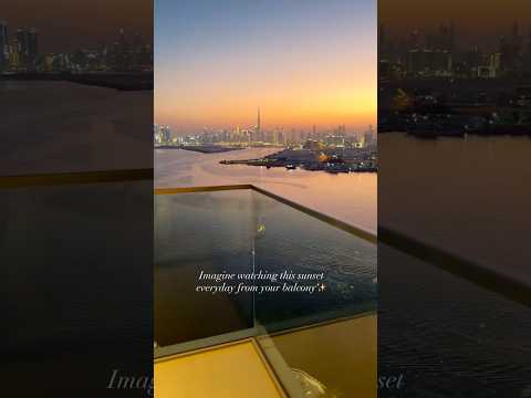 Chasing sunset by the creek #realestate #dubailfe #shortvideos #shorts #viralshort #dubai #sunset
