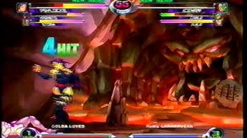 MvC2 Online (360): Brett vs RaMa Grrrrruesa 1 .:8.27.09:.