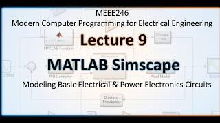 Lecture 9 MATLAB  Simscape