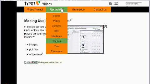 TYPO3 - Tutorial for Editors: 4 Minutes Introduction in TYPO3 4.5 LTS