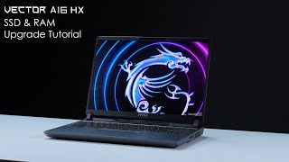 Msi Vector A16 Hx Upgrade Tutorial